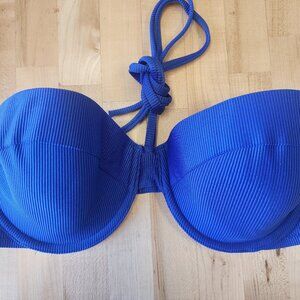 36C ribbed lined underwire swim top
